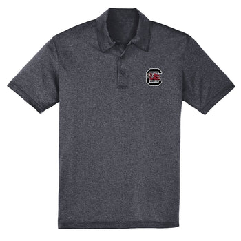 Block C Embroidery Polo - Graphite Heather - 13214